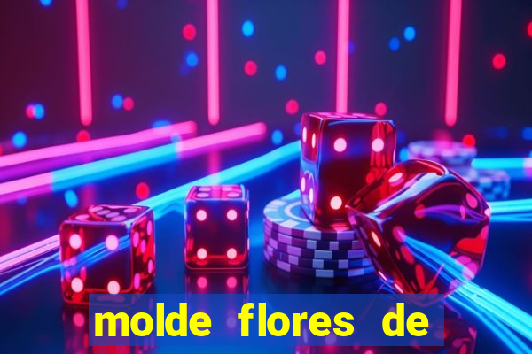 molde flores de papel para imprimir